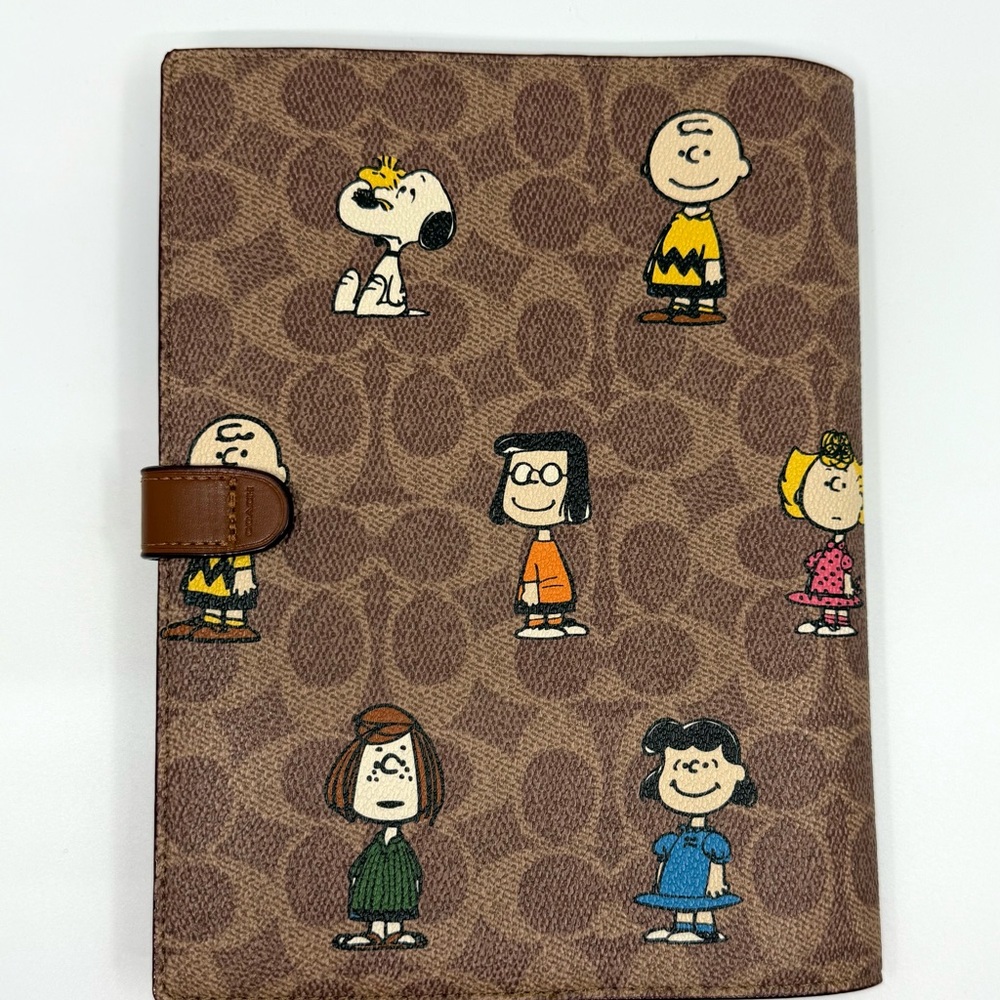 Coach X Peanuts Notebook In Signature Canvas Leather NWOT - Picture 2 of 13